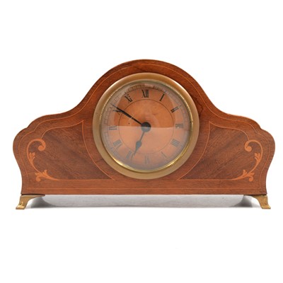 Lot 115 - Edwardian mahogany mantel clock with cylinder movement