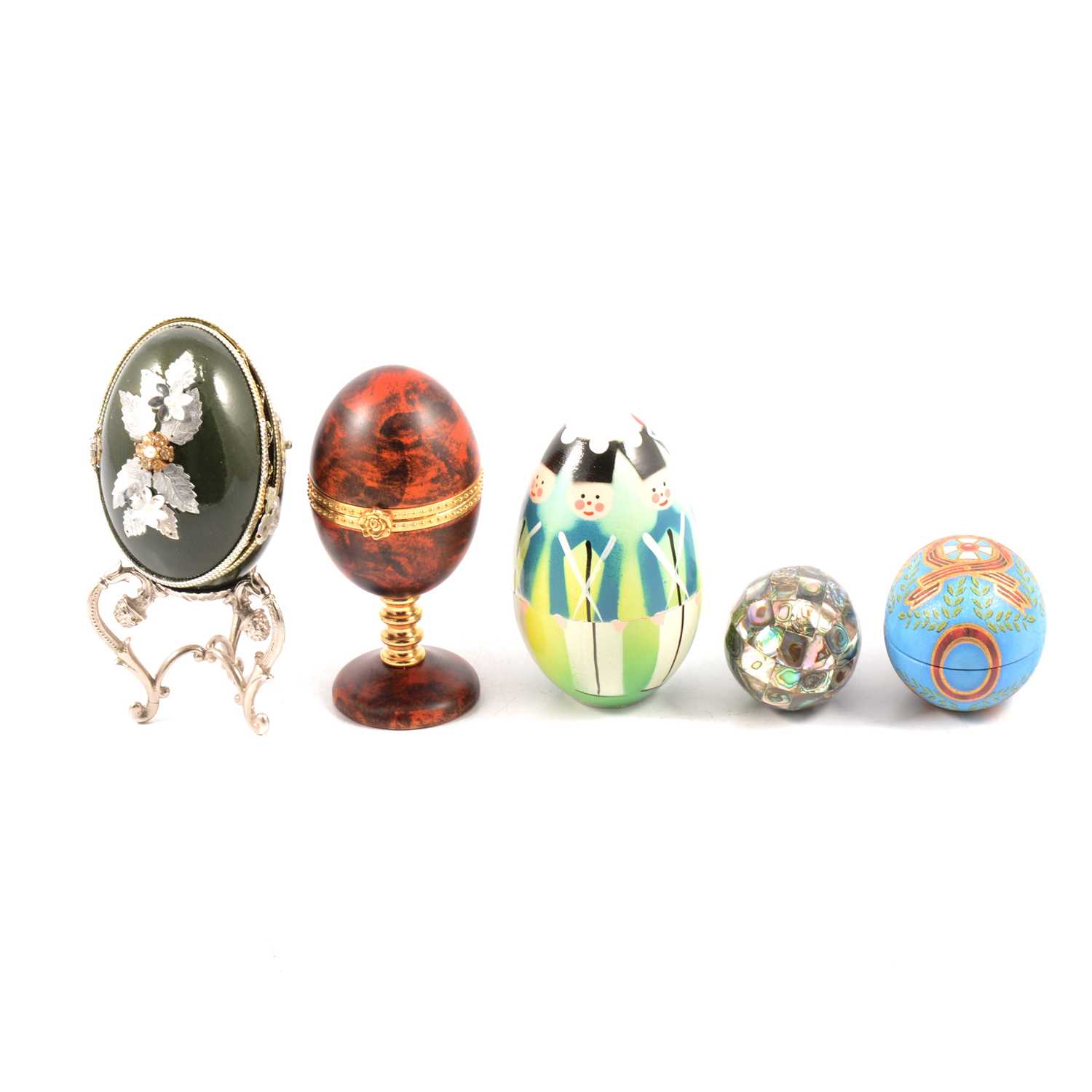 Lot 77 - Collection of ornamental eggs