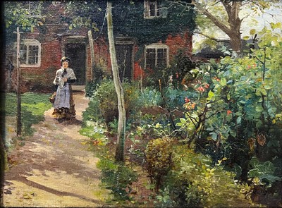 Lot 131 - Alfred Glendening, Jnr, A Cottage Path