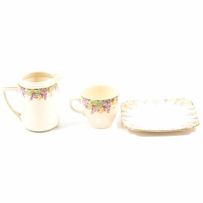 Lot 66 - Royal Doulton dinner and tea service, Wisteria pattern