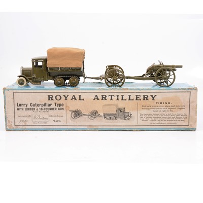Lot 263 - Britains Toys Royal Artillery lorry Caterpillar type, boxed