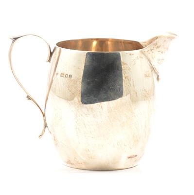 Lot 237 - Silver milk jug, C.E, London 1933.