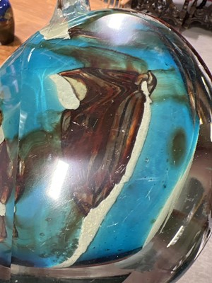 Lot 1073 - Mdina glass Ice Cut 'Fish' vase, 1982