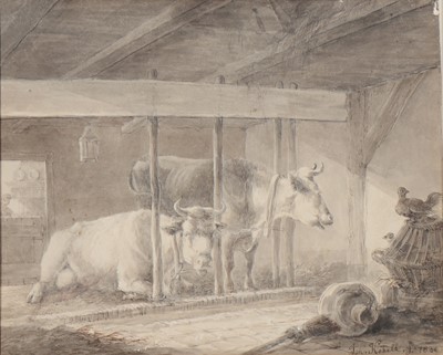 Lot 284 - Two French drawings