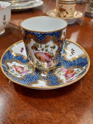 Lot 38 - Coffee cup and saucer, Samson of Paris, after the design of James Giles, etc