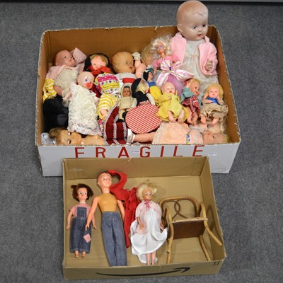 Lot 356A - 1960s dolls, a quantity to include Pedigree Sindy's sister Patch and Paul