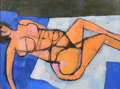 Lot 316 - Roy Bizley, Reclining female nude.