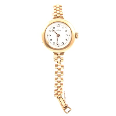 Lot 325 - Omega - a lady's vintage 9 carat gold wristwatch.