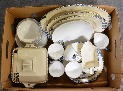 Lot 52 - Windsor China Art Deco teaset; and one other part set.