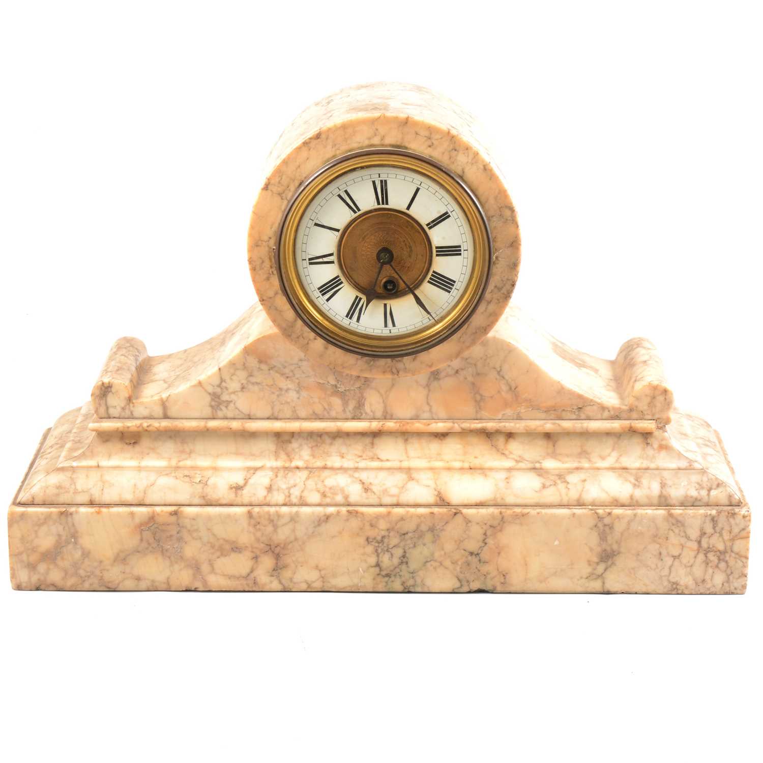 Lot 177 - Victorian marble cased mantel clock