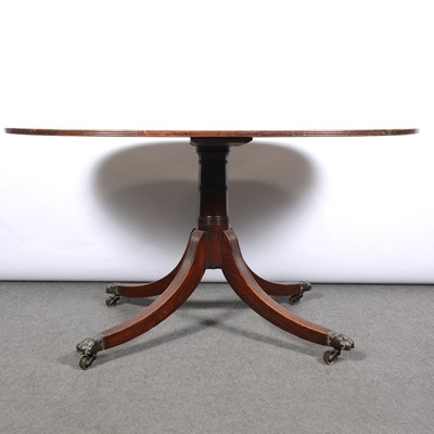 Lot 366 - Mahogany pedestal table