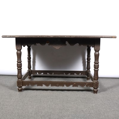 Lot 369 - Painted beech table