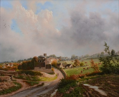 Lot 441 - Daniel Van der Putten, Windy Day, Windrush Village