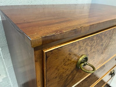 Lot 254 - Early Victorian mahogany secretaire chest