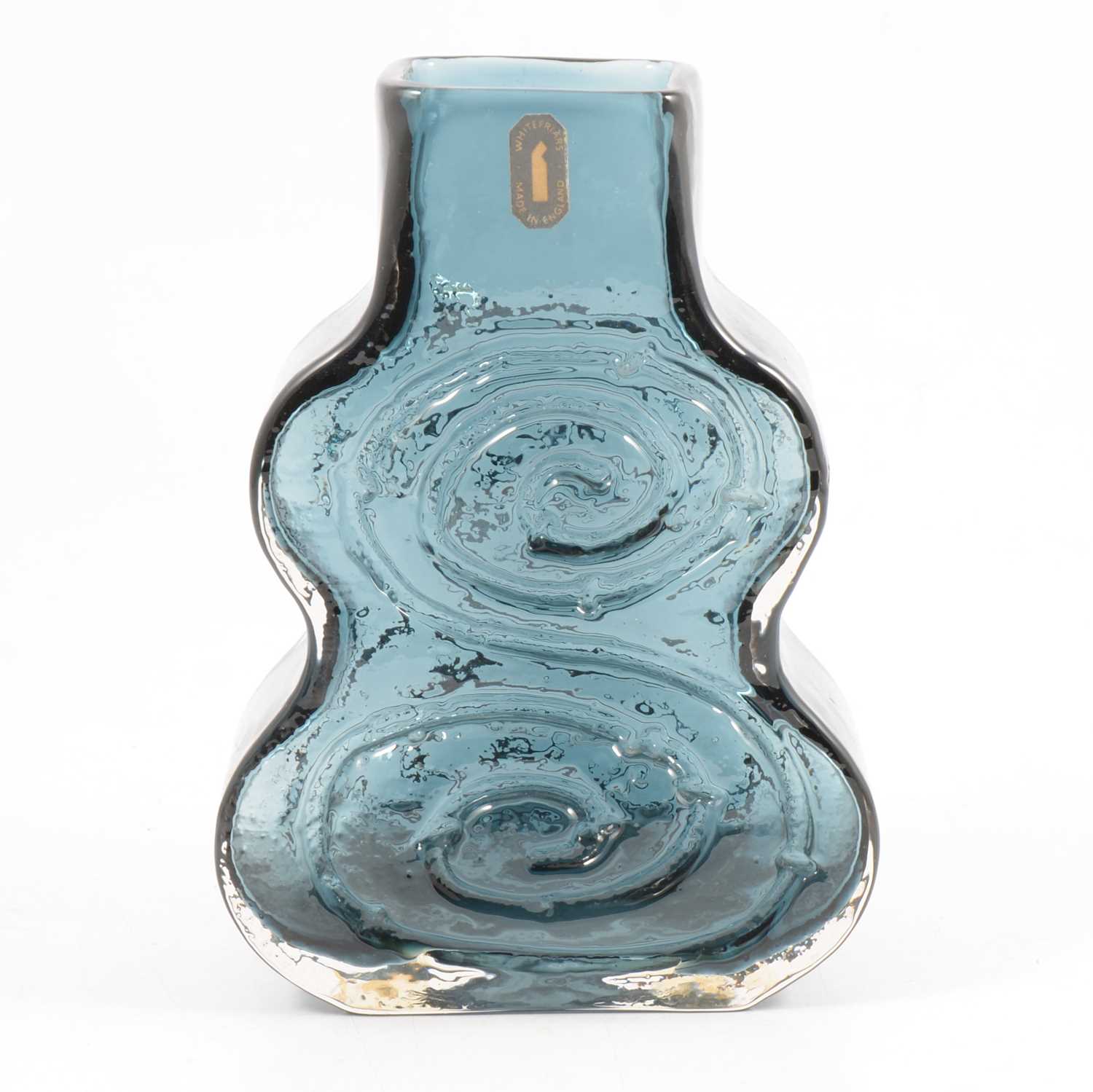 Lot 1072 - Geoffrey Baxter for Whitefriars - a Textured Glass 'Cello' vase