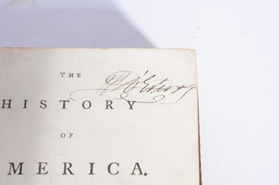 Lot 30 - William Robertson, The History of America