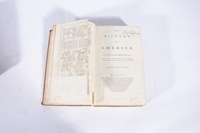 Lot 30 - William Robertson, The History of America