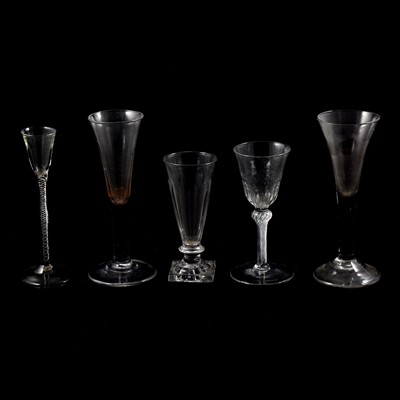 Lot 112 - Five wine glasses