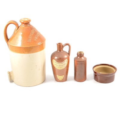Lot 67 - Small collection of stoneware flagons and bottles
