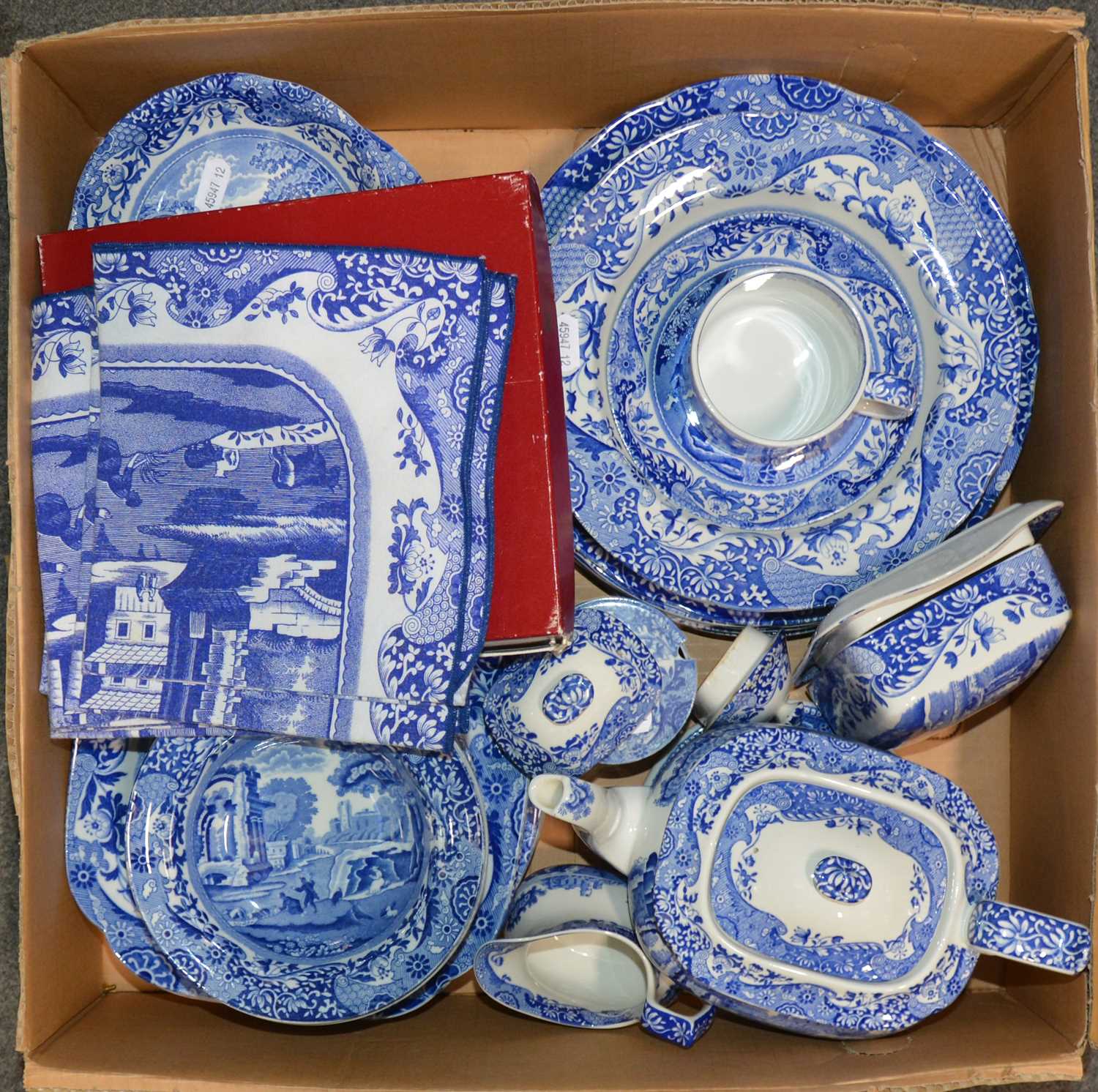 Lot 126 Collection of Spode Italian pattern