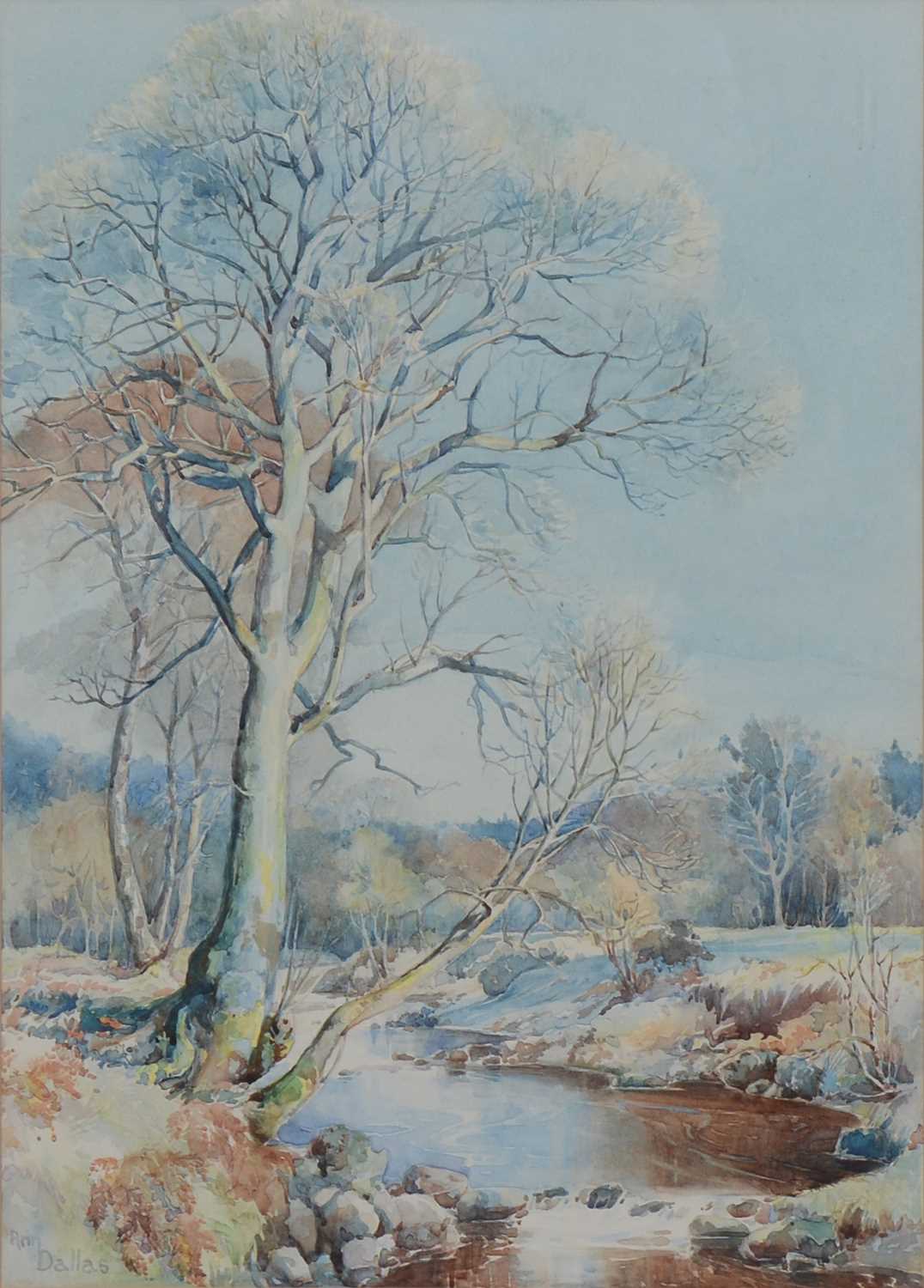 Lot 342 - Ann Dallas, River landscape