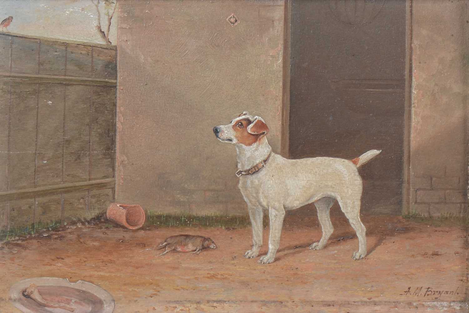 Lot 85 - Alfred Moginie Bryant, Terrier and Robin