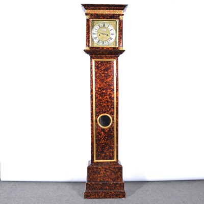 Lot 84 - George Clarke, White Chappel, London, a tortoiseshell lacquer longcase clock