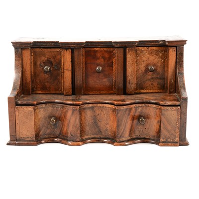 Lot 327 - A set of Queen Anne walnut powder drawers