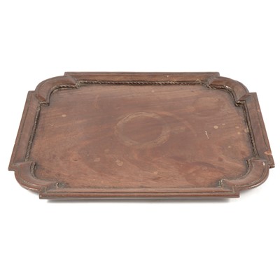 Lot 88 - A small George III mahogany tray
