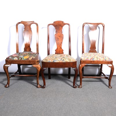 Lot 72 - Five mid 18th century dining chairs