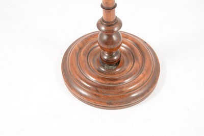 Lot 49 - A fruitwood adjustable candle stand, 18th or early 19th century