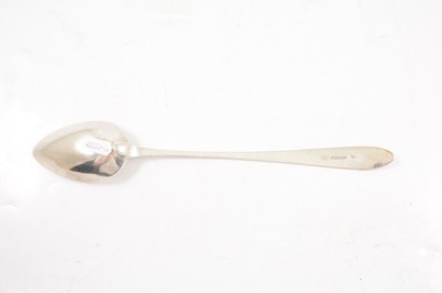 Lot 99 - An Irish George III Old English pattern basting spoon, possibly Joseph Nixon