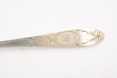 Lot 99 - An Irish George III Old English pattern basting spoon, possibly Joseph Nixon