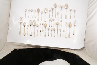 Lot 103 - A collection of silver cutlery