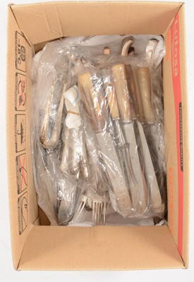 Lot 104 - Collection of silver-mounted and other cutlery
