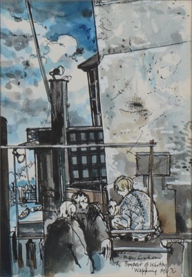 Lot 1082 - Rigby Graham - The Prospect of Whitby, Wapping, 1976