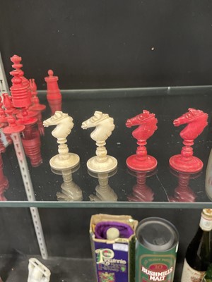 Lot 221 - Chess set, bone