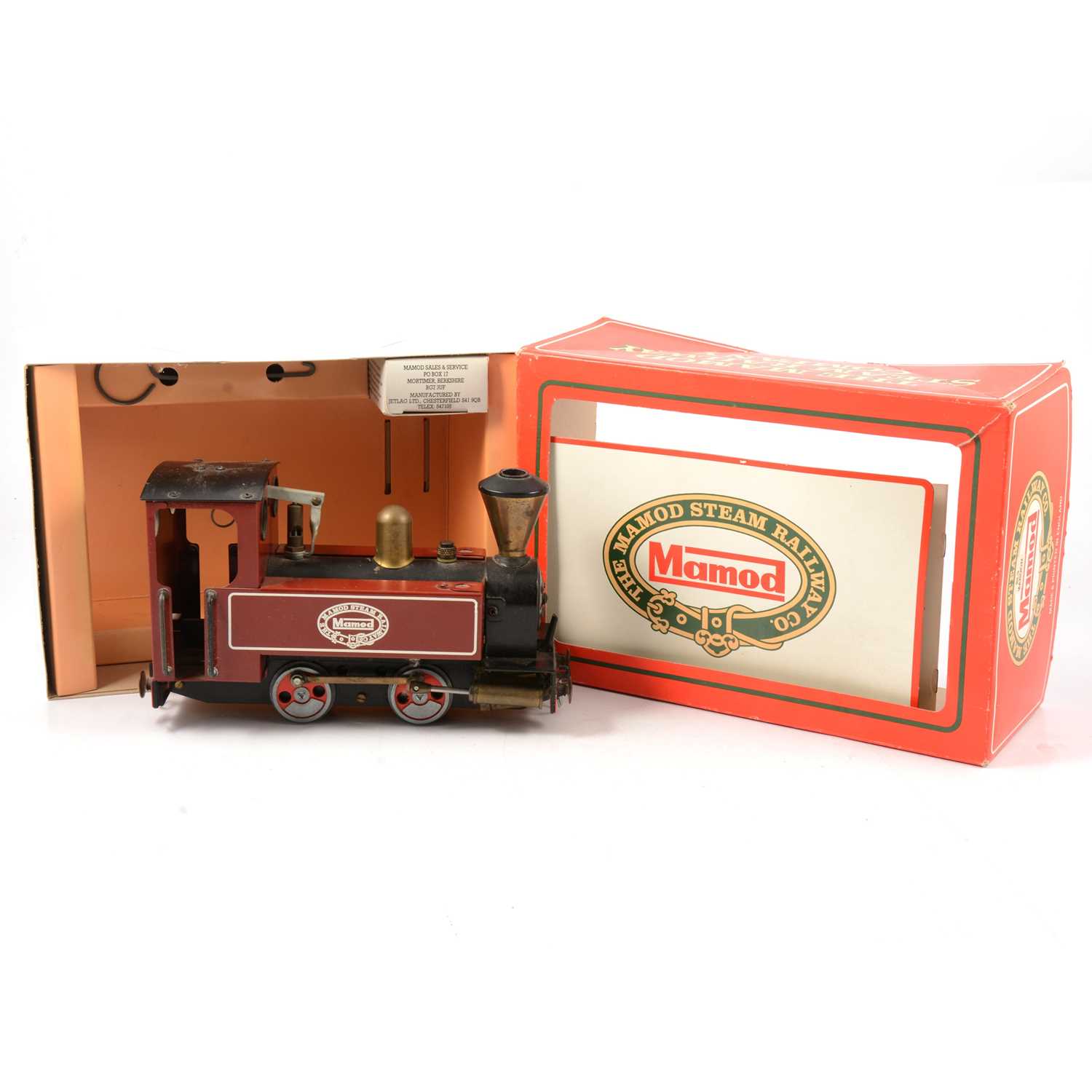 Lot 61 - Mamod live steam 0-4-0 locomotive SL3, brown body, boxed with instructions.