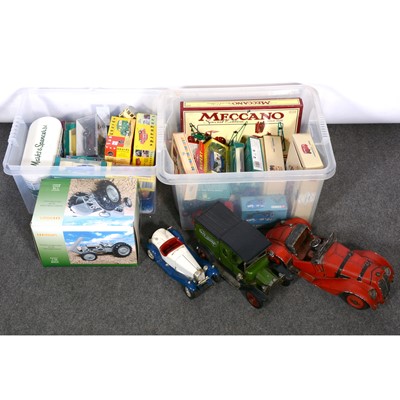 Lot 252 - Die-cast models, two boxes including Universal Hobbies Massey Ferguson TE20