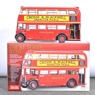 Lot 281 - Sun Star model RT10 double decker London bus, 1:24 scale, boxed.