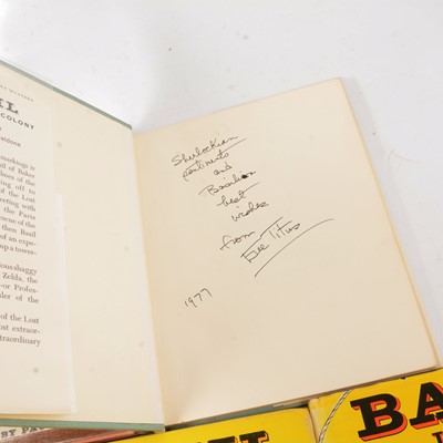 Lot 19 - Eve Titus, Basil of Baker Street Mystery books, five including and the Lost Colony signed