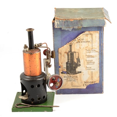 Lot 90 - A boxed Wilson Vertical Steam Engine