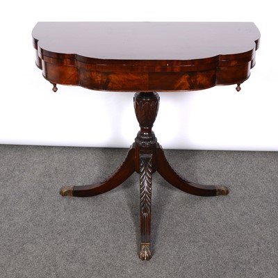 Lot 328 - Reproduction mahogany tea table