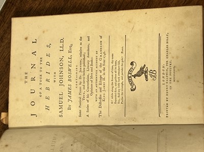 Lot 84 - James Boswell, The Journal of a Tour to the Hebrides