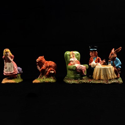 Lot 9 - Royal Doulton / Beswick - three limited edition Alice in Wonderland figurines