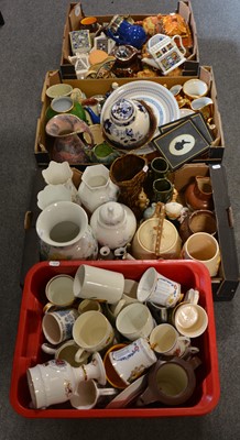 Lot 53 - Four boxes of assorted decorative ceramics