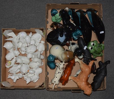 Lot 58 - Two boxes of ceramic animal figurines