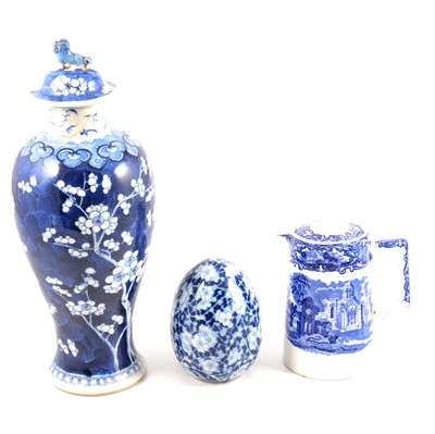 Lot 68 - Quantity of blue and white Asian and English ceramics