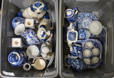 Lot 68 - Quantity of blue and white Asian and English ceramics