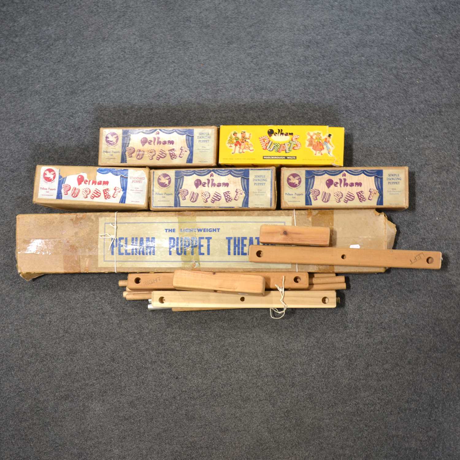 Lot 187 - Lightweight Pelham Puppet Theatre and five